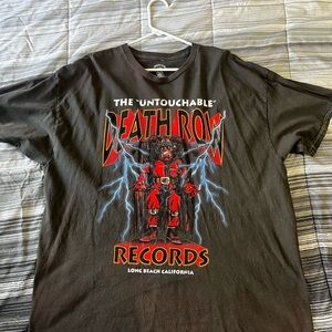 Vintage Death Row Records Black Graphic T-Shirt